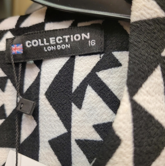 Plus-Size Printed Box Pleated Skater Dress - Picture 5 of 6